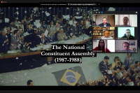 Exposição de Introdução à Constituição Federal Brasileira feita pelo Prof. Dr. Jairo Lima, em encontro organizado pela Kharkiw Law Society