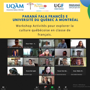 Terceiro Workshop organizado pela Université du Québec à Montréal (UQAM) em parceria com o Paraná Fala Idiomas.