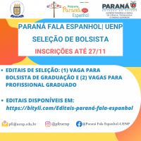 Paraná Fala Idiomas publica editais de seleção de bolsista profissionais e estudantes de graduação